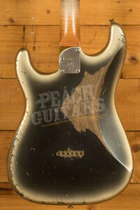 Fender Custom Shop Masterbuilt Levi Perry 60s Strat - Heavy Relic Super Aged Reverse Silver Burst