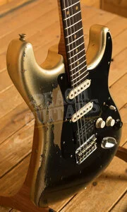 Fender Custom Shop Masterbuilt Levi Perry 60s Strat - Heavy Relic Super Aged Reverse Silver Burst