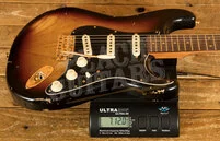 Fender Custom Shop Limited Custom 62 Strat - Relic Bleached 3-Tone Sunburst