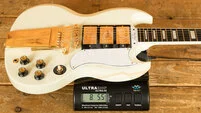 Epiphone Inspired by Gibson Custom 1963 Les Paul SG Custom w/Maestro Vibrola | Classic White