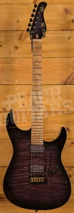 Mayones Aquila Elite S 6 - Birdseye Maple - Trans Dirty Purple Burst Gloss