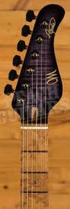 Mayones Aquila Elite S 6 - Birdseye Maple - Trans Dirty Purple Burst Gloss