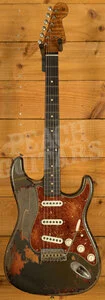 Fender Custom Shop Masterbuilt Dale Wilson 60s Strat - Heavy Relic Charcoal Frost Metallic/3-Tone Sunburst