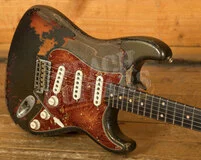 Fender Custom Shop Masterbuilt Dale Wilson 60s Strat - Heavy Relic Charcoal Frost Metallic/3-Tone Sunburst