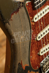 Fender Custom Shop Masterbuilt Dale Wilson 60s Strat | Heavy Relic Charcoal Frost Metallic/3TSB
