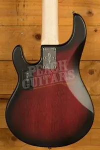 Sterling RAY5HH SUB Series StingRay 5 HH Bass - Ruby Red Burst Satin