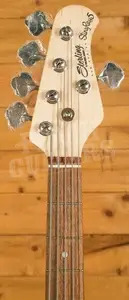 Sterling RAY5HH SUB Series StingRay 5 HH Bass - Ruby Red Burst Satin