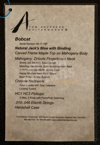 Tom Anderson Bobcat Natural Jacks Blue *Used*