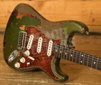 Fender Custom Shop Masterbuilt Dale Wilson 60 Strat - Heavy Relic Cadillac Green/3-Tone Sunburst