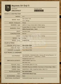 Mayones Ori Enji 5 - Wenge - Mecha Blue Matte - 5-String