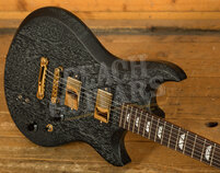 Tom Anderson Wolfhound | Satin Black with White Dog Hair