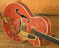 Gretsch Nashville Hollow Body with String-Thru Bigsby and Gold Hardware Orange Stain