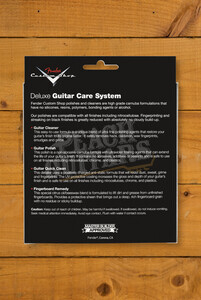 Fender Accessories | Custom Shop Deluxe Guitar Care System - 4 Pack - Black