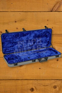 Fender Deluxe Moulded Hard Case - Stratocaster/Telecaster - Silver