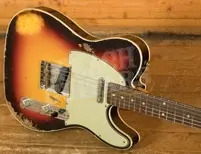 Fender Custom Shop 60 Tele - Custom Heavy Relic 3-Tone Sunburst