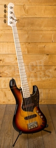Xotic XJ-1T Lightweight 5-string Bass 3 Tone Burst Maple Neck