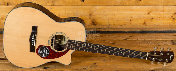 Fender Cc-140Sce Concert Acoustic-Electric Guitar - Fender Cc 140sce Sunburst Acoustic Peach Guitars