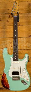 Suhr Classic Antique Surf Green Over 3 Tone Sunburst Rosewood