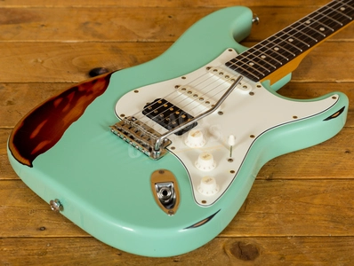 Suhr Classic Antique Surf Green Over 3 Tone Sunburst Rosewood