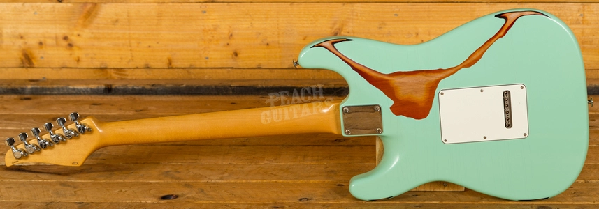 Suhr Classic Antique Surf Green Over 3 Tone Sunburst Rosewood