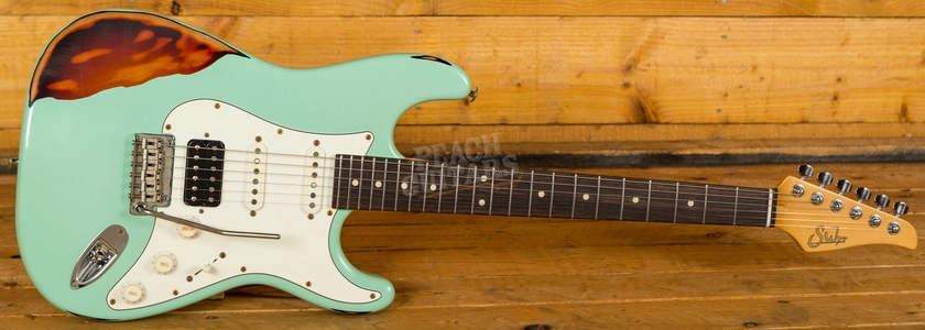 Suhr Classic Antique Surf Green Over 3 Tone Sunburst Rosewood