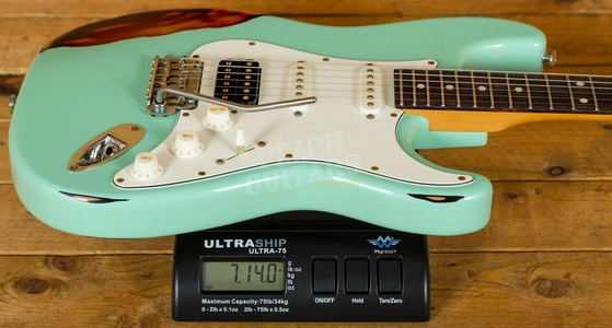 Suhr Classic Antique Surf Green Over 3 Tone Sunburst Rosewood