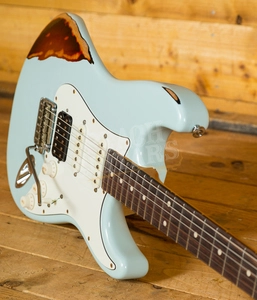 Suhr Classic Antique Sonic Blue Over 3 Tone Sunburst Rosewood