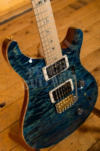 PRS Custom 24 River Blue 10 Top Maple Neck