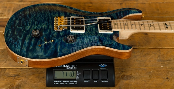 PRS Custom 24 River Blue 10 Top Maple Neck