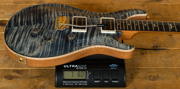PRS Custom 24 Wood Library Faded Whale Blue Satin