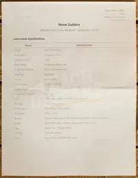 Novo Nucleus Left Handed Serus J | '64 3-Tone Burst - Tortoise Shell Pickguard