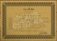 Nik Huber Adam Miller Signature Model w/Exceptional Flame Redwood Top