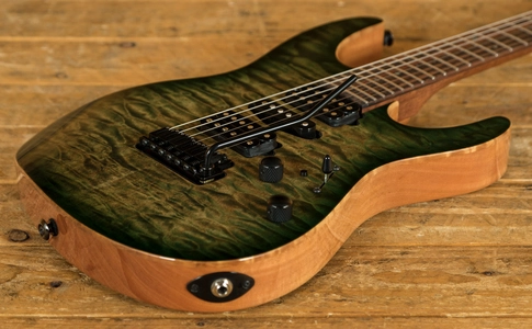 Suhr Custom Modern - Faded Trans Green Burst