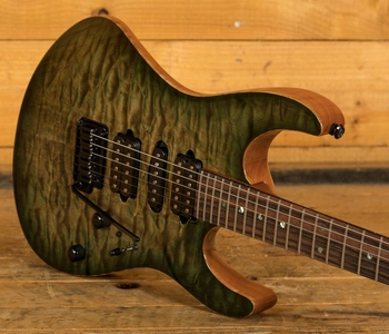 Suhr Custom Modern - Faded Trans Green Burst