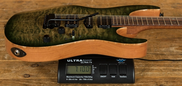 Suhr Custom Modern - Faded Trans Green Burst