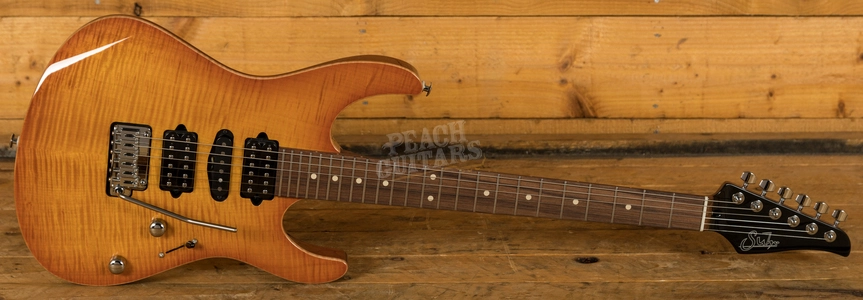 Suhr Custom Modern - Trans Amber Burst