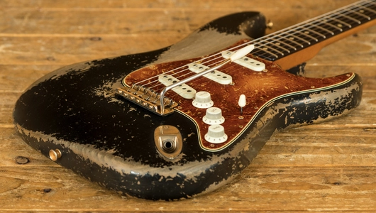 Fender Custom Shop '59 Strat Relic Black w/Gold Dale Wilson Masterbuilt