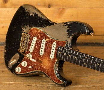 Fender Custom Shop '59 Strat Relic Black w/Gold Dale Wilson Masterbuilt