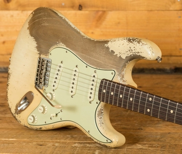 Fender Custom Shop '61 Strat Ultra Relic Aged Olympic White Dale Wilson MB