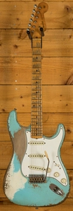 Fender Custom Shop - MBDW '58 Strat - Heavy Relic Daphne Blue over Vintage White