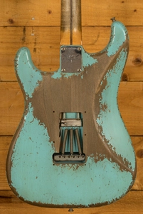 Fender Custom Shop - MBDW '58 Strat - Heavy Relic Daphne Blue over Vintage White