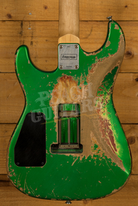 Friedman Cali Guitar Candy Green over 3 Tone Sunburst