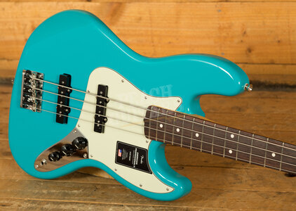 Fender American Professional II Jazz Bass Miami Blue Rosewood