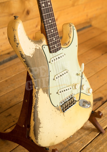 Fender Custom Shop '61 Strat Dale Wilson Ultra Relic Vintage White 