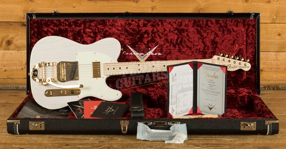 Fender Custom Shop Masterbuilt Dennis Galuszka Bigsby Tele - NOS White Blonde