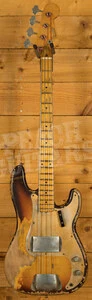 Fender Custom Shop Masterbuilt Van Trigt 58 P-Bass - Heavy Relic Faded Chocolate 3-Tone Sunburst