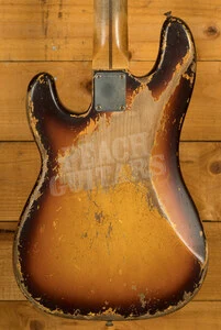 Fender Custom Shop Masterbuilt Van Trigt 58 P-Bass - Heavy Relic Faded Chocolate 3-Tone Sunburst