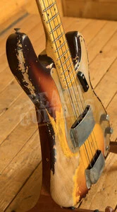 Fender Custom Shop Masterbuilt Van Trigt 58 P-Bass - Heavy Relic Faded Chocolate 3-Tone Sunburst