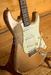 Fender Custom Shop '61 Strat Dale Wilson Heavy Relic Firemist Gold