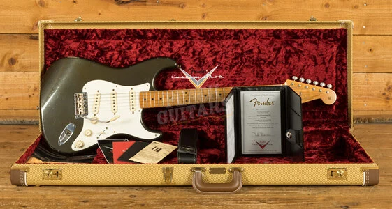 Fender Custom Shop 1956 Active Strat Journeyman Relic MB Todd Krause Faded British Racing Green